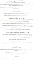 La Chope Et Le Pichet menu