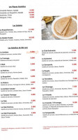 Crêperie La Fringale menu
