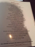 Casa Vasca menu