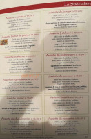 La Tonnelle menu