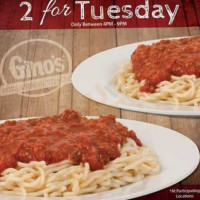 Gino's Pizza Spaghetti House food