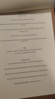 One Hundred Degrees Restaurant Wine Bar menu