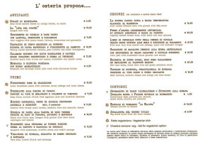 Osteria La Bajona menu