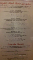 Wright's Family Steakhouse menu