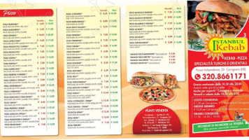 Istanbul Kebab E Pizza menu