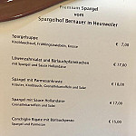 Restaurant Roter Hirsch menu