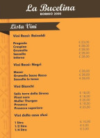 La Bucelina Bormio 2000 menu
