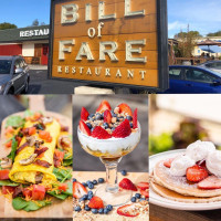 Bill Of Fare food