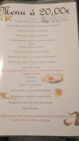 Aux Sources de la Meuse menu