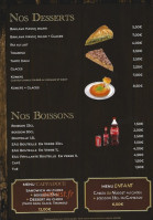 Cappadoce menu