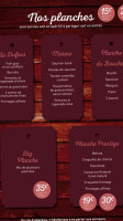 Le Grill Dufour menu
