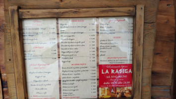 Tipico Valtellinese La Rasiga Bormio menu