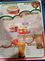 El Popocatepetl menu