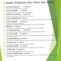 Pizza L'etna menu