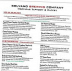 Solvang Brewing Company menu