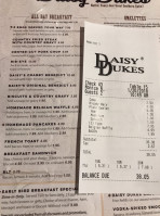 Daisy Dukes Metairie menu