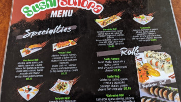 Sushi Sonora menu