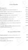 Klaghofer Josef menu