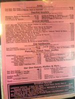 Lakeside Diner menu