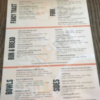 Avalon Cafe And Kitchen menu