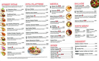 Pita Mediterranean Street Food menu