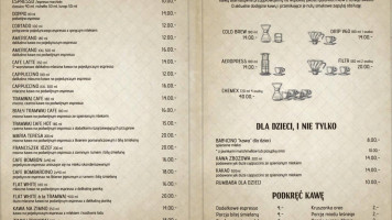Tramwaj Cafe menu
