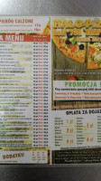 Pawel Turek Hallo Pizza menu