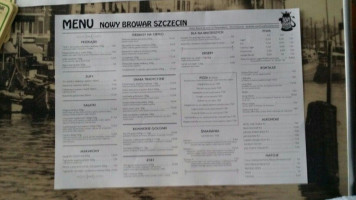 Nowy Browar menu