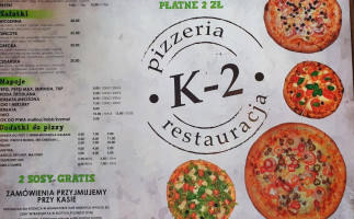 Pizzeria K2 menu