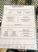 Sedona Beer Company menu