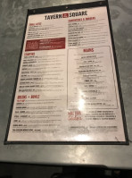 Tavern In The Square menu