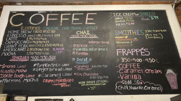 Grant Park Coffeehouse menu