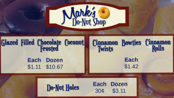Mark's Do-nut Shop food