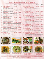 Pho Saigon Noodle House menu