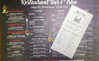 Bar-restaurant L' Isba menu