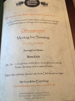 Landhaus menu