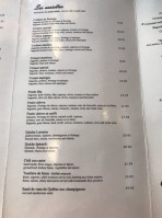 Chez Temporel menu