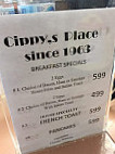 Cippy's Place menu