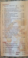 Yang's menu