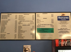 Shawarma Falafel menu