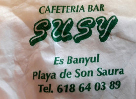 Cafeteria Susy menu