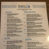 Emilia menu