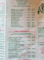 The Pasta Market menu