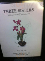 Three Sisters Vietnamese And Chinese Cuisine menu