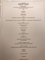 Oniro Taverna menu