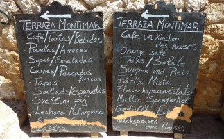 Montimar menu