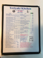Teriyaki Kitchen menu