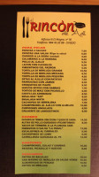 El Rincon De Adi menu