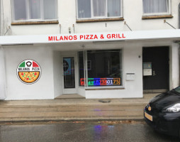 Milanos Pizza Grill outside