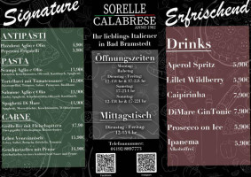 Pizzeria Sorelle Calabrese Bad Bramstedt menu